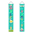 thumbnail image 1 of 3/2/1pcs Easter Porch Banner Bunny Egg Rabbit Daisy Party Front Door Sign Wall Hanging Spring Decorations And Supplies For Home Farmhouse Holiday Decor, 1 of 3