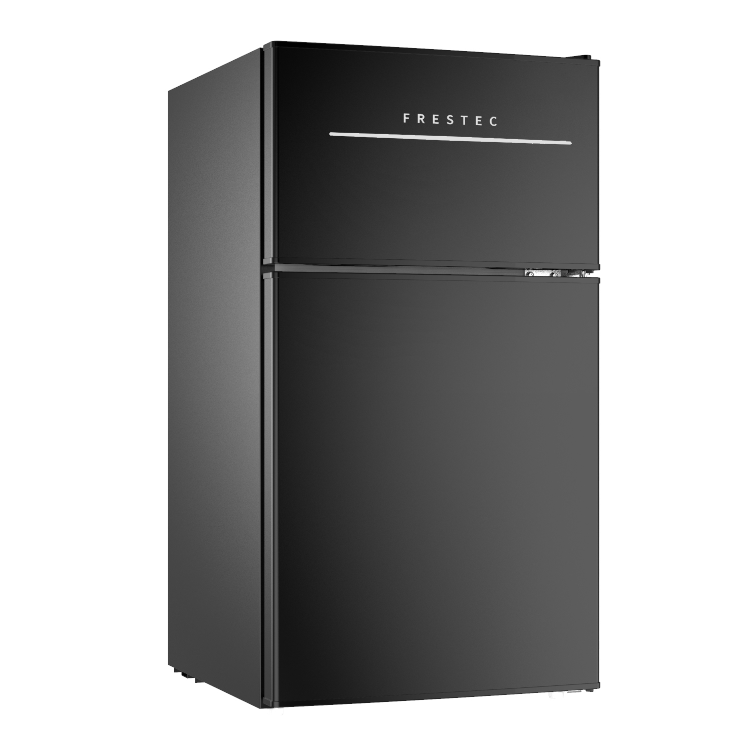 3.2 Cu.Ft Compact Refrigerator with Freezer, 2 Door Mini Fridge with 2  Wheels 37dB Quiet, 7- Settings Mechanical Thermostat, E-Star Rated Small  Refrigerator for Office, Dorm, Bedroom or Garage, Black 