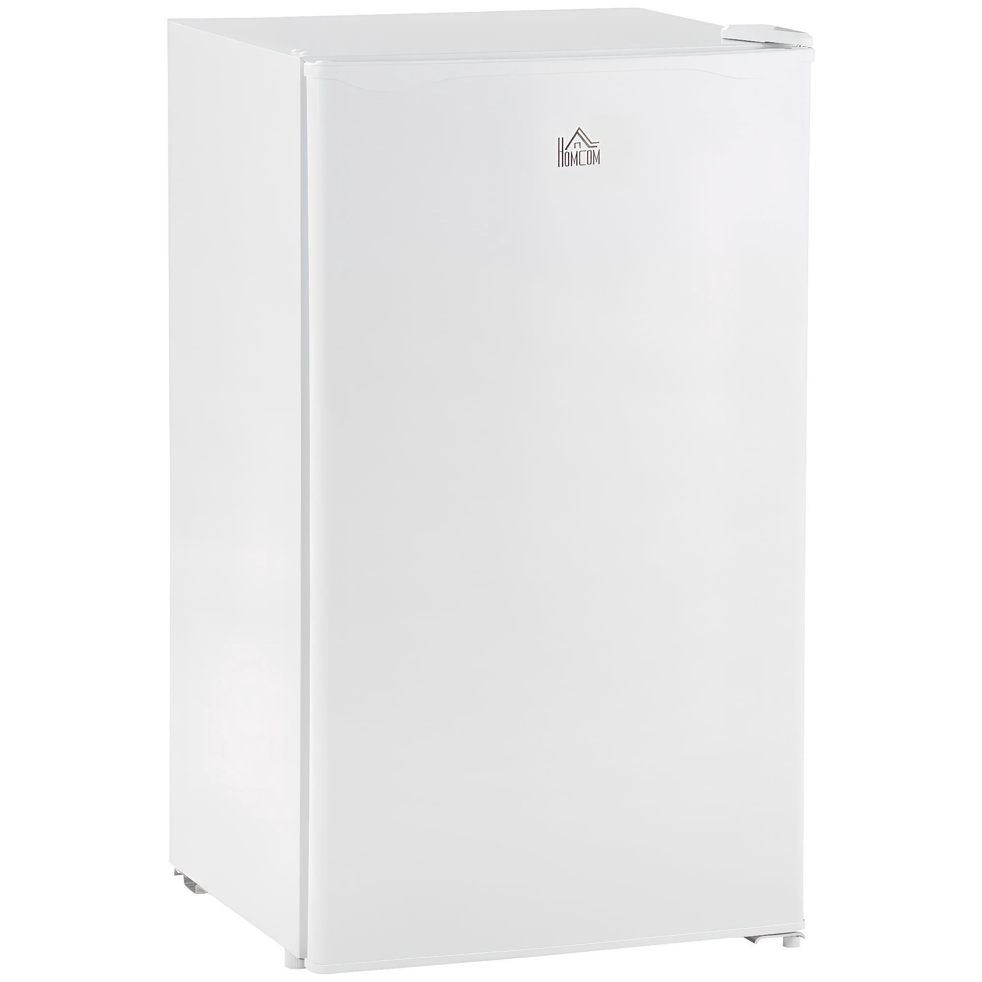3.2 Cu.Ft Mini Fridge with Freezer, Compact Refrigerator with Adjustable Thermostat, Reversible Door & Shelves for Dorm Bedroom Office, White