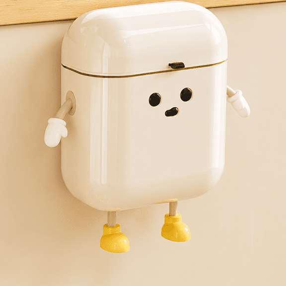 UFORU 3.2 Gallon Kitchen Compost Bin for Counter Top or Under Sink, Hanging Small Trash Can with Lid for Bathroom/Bedroom/Office/RV