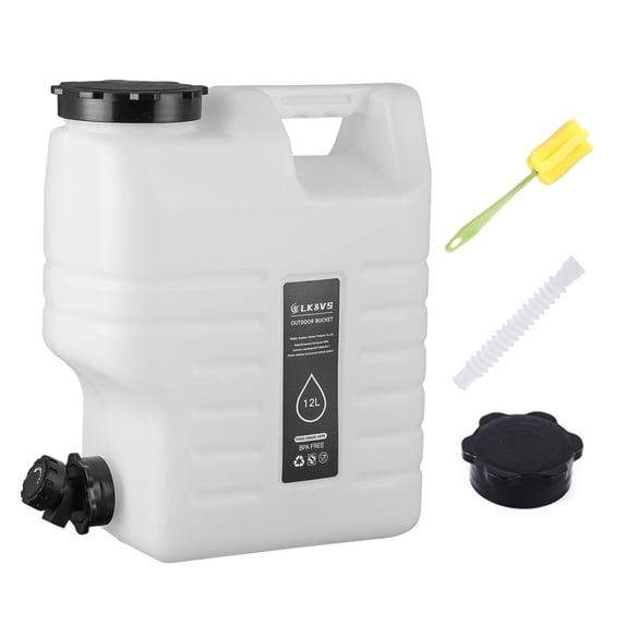 3.2 Gallon Water Containers with Spigot, BPA Free Water Jug, Water Tank, Multifunction Water Storage Containers for Camping Outdoor Hiking,Emergency Stroage