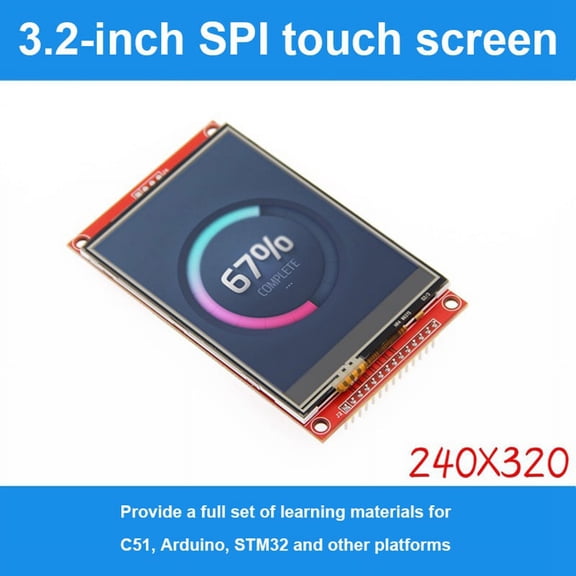 for and Projects Maker 3.2 Inch SPI TFT LCD 240x320 RGB 65K ILI9341 With Touch Single Pack MSP3218