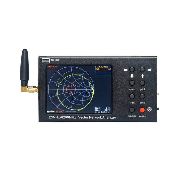 3.2 Inch Vector Network Analyzer GS-320 Frequency Range 23MHz-6200MHz Antenna Network Analyzer ,Compact and Powerful