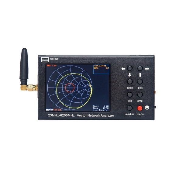 3.2 Inch Vector Network Analyzer GS-320 Frequency Range 23MHz-6200MHz Antenna Network Analyzer ,Field Service