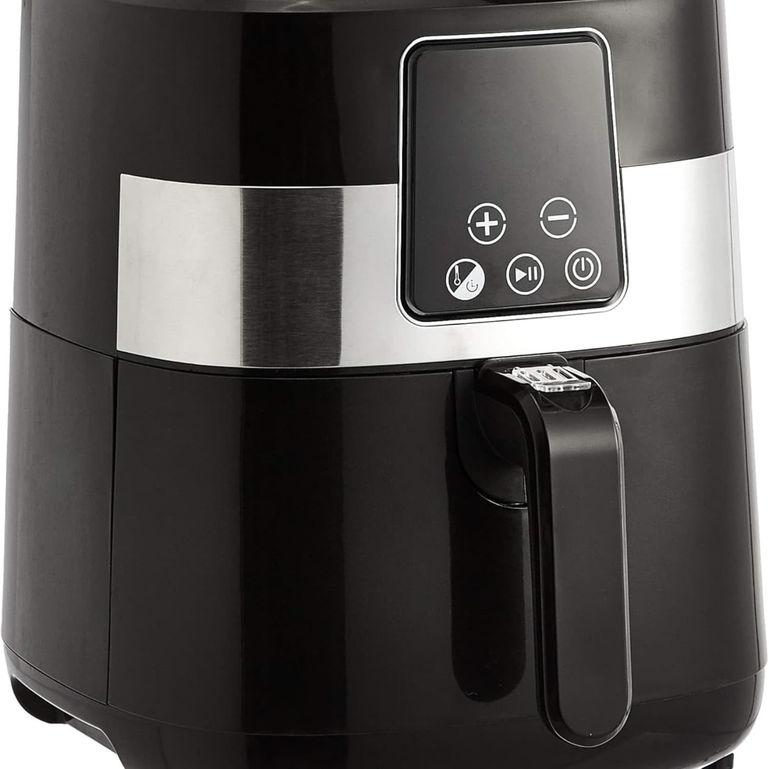 3.2 Quart 6-In-1 Air Fryer (Fry, Crisp, Roast, Bake, Reheat, Dehydrate), Non-Stick, with Timer, Auto Shut-Off, Digital Touch Screen, 180-400°F, 1400W, Black/Silver