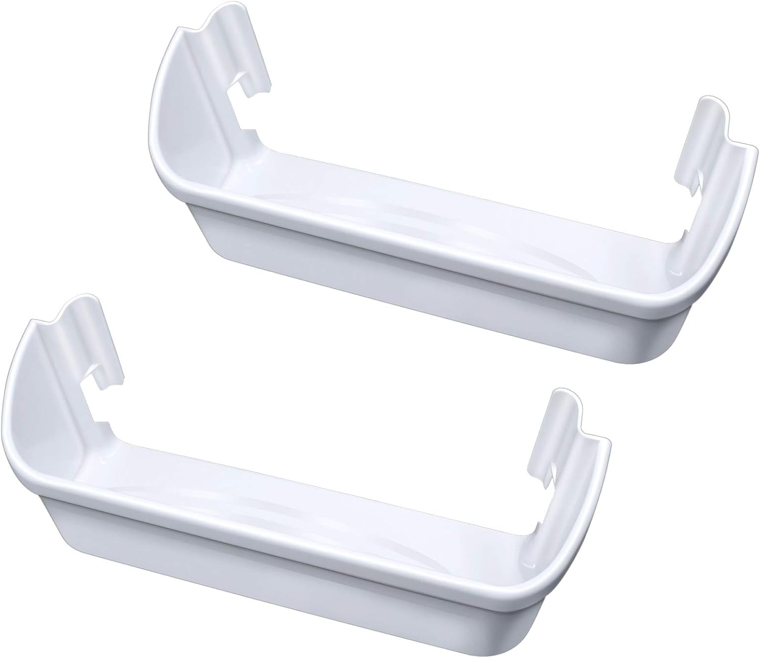 2 pack 240323001 Refrigerator Door Bin, Refrigerator Side Shelf Replacement Part, (15.95in long), Fit for frigidaire kenmore, Replace AP2115741, PS429724, AH429724, 240323007