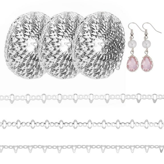 3.2 Yards 925 Sterling Silver Plated Copper Bezel Strip Gallery Wire Copper Gemstone Bezel Craft Bezel Beading Wire for DIY Necklace Bracelet Earrings Jewelry Making Accessories Silver