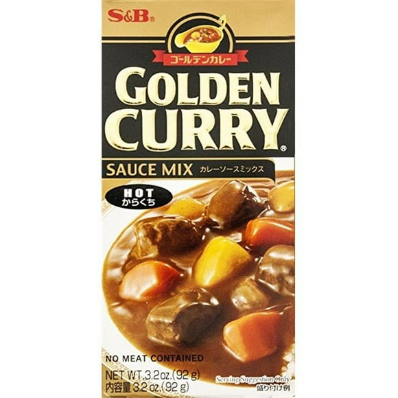 3.2 oz Sauce Mix Hot Golden Curry - Pack of 12