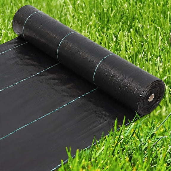 3.2 oz Weed Barrier Landscape Fabric 6.5 ft x 330 ft Heavy Duty Ground Cover for Weed Control & Erosion Prevention High Permeability UV Stabilized for Garden, Flower Beds, Landscaping