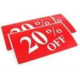 thumbnail image 1 of 3 20% Off Display Signs Showcase Window Sale Message, 1 of 1