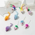 thumbnail image 1 of 3-200 Pcs Rattle Cat Mouse Toys Also Prefilled Catnip Faux Fur Cat Toys Interactive Cat Game Catnip Toys for Cats Pet Products, 1 of 10