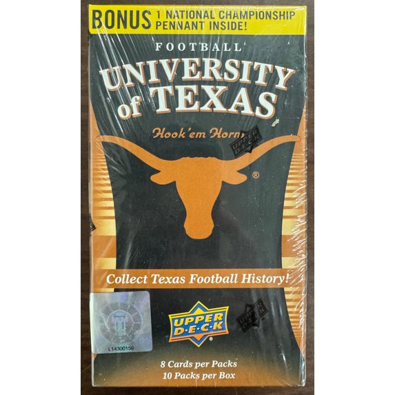 2011 Upper Deck University of Texas Football Blaster Box Factory Sealed