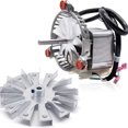 thumbnail image 1 of 3-21-08639 Combustion Blower Motor Replacement for Harman P68, P43, P61, P61A, Accentra 52i, Advance, P38 Pellet Stoves, With 3-20-502221 Double Paddle Fan Blade, 1 of 8