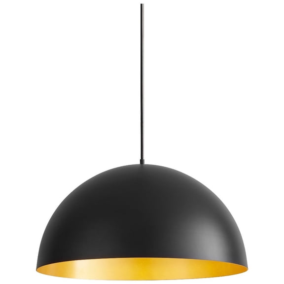 23.63 Inch 42W 1 Led Pendant-White/Industrial Brass Finish Oxygen Lighting 3-21-650