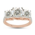thumbnail image 1 of 3.24 Carat Center 7MM & Side 6MM Round Cut Lab Created Moissanite Diamond 3 Stone Engagement Ring In 14K Rose Gold Over Sterling Silver (G-H Color, VVS1 Clarity, 3.24 Cttw)-5, 1 of 7