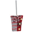 thumbnail image 1 of 3.25" Alpine Chic Red, White and Gray Knit Style Gift Box Christmas Ornament, 1 of 2