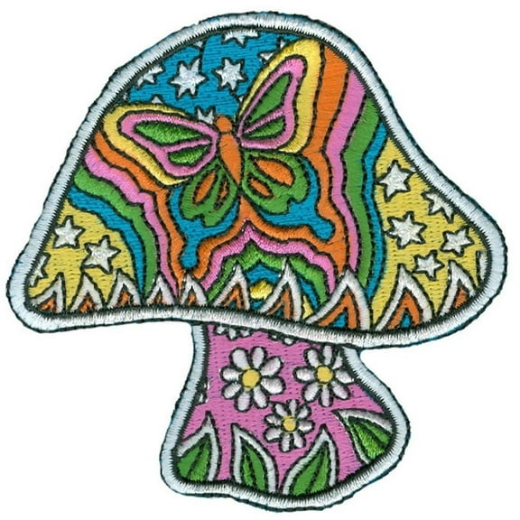 3.25 Butterfly Mushroom Patch by Dan Morris