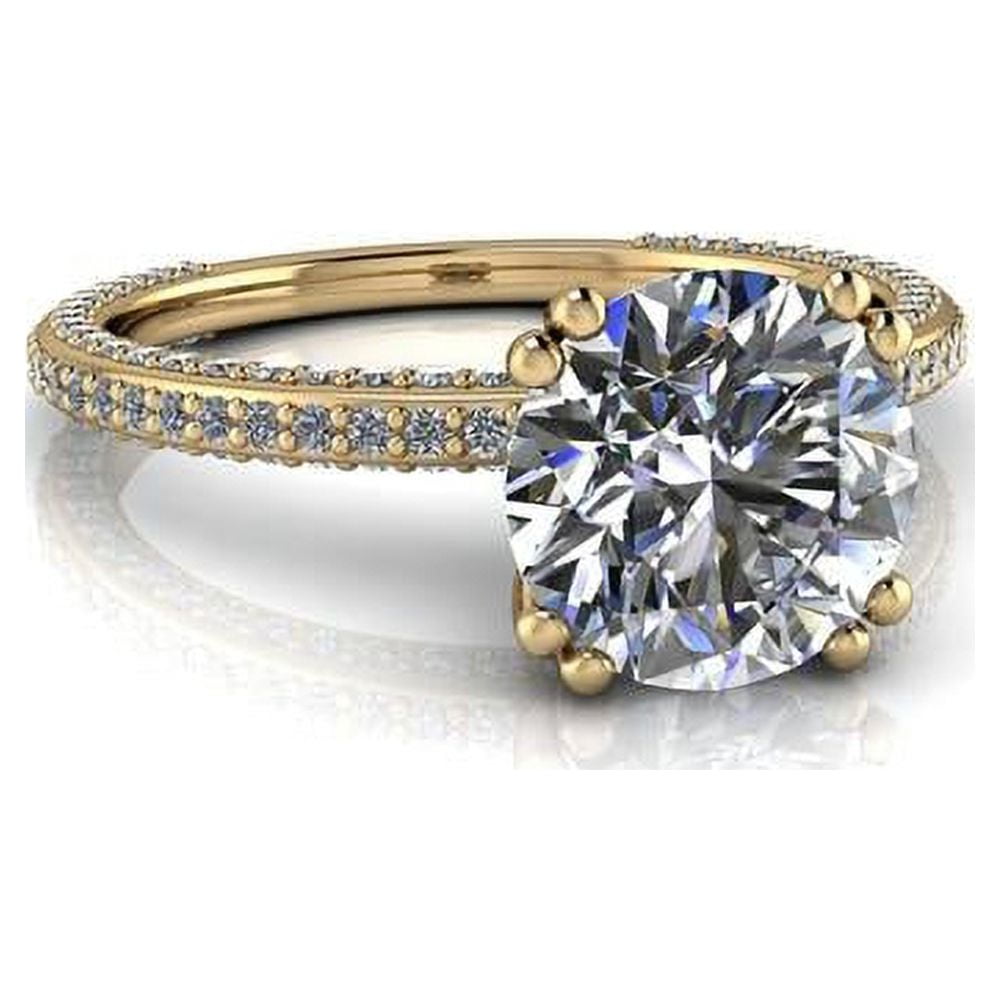 Natural moissanite cheap engagement rings