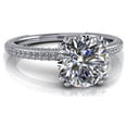 thumbnail image 1 of 3.25 Ct Solitaire Round Real Moissanite Engagement Rings for her Solid 950 Platinum, 1 of 8
