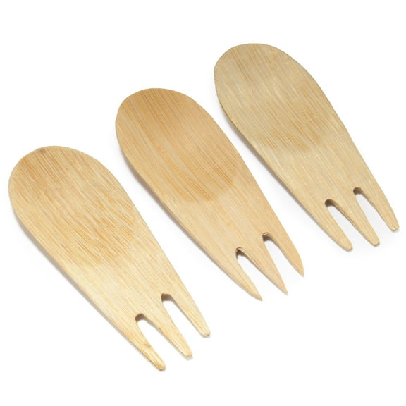 3.25" Disposable Bamboo Veneer Tasting Sporks