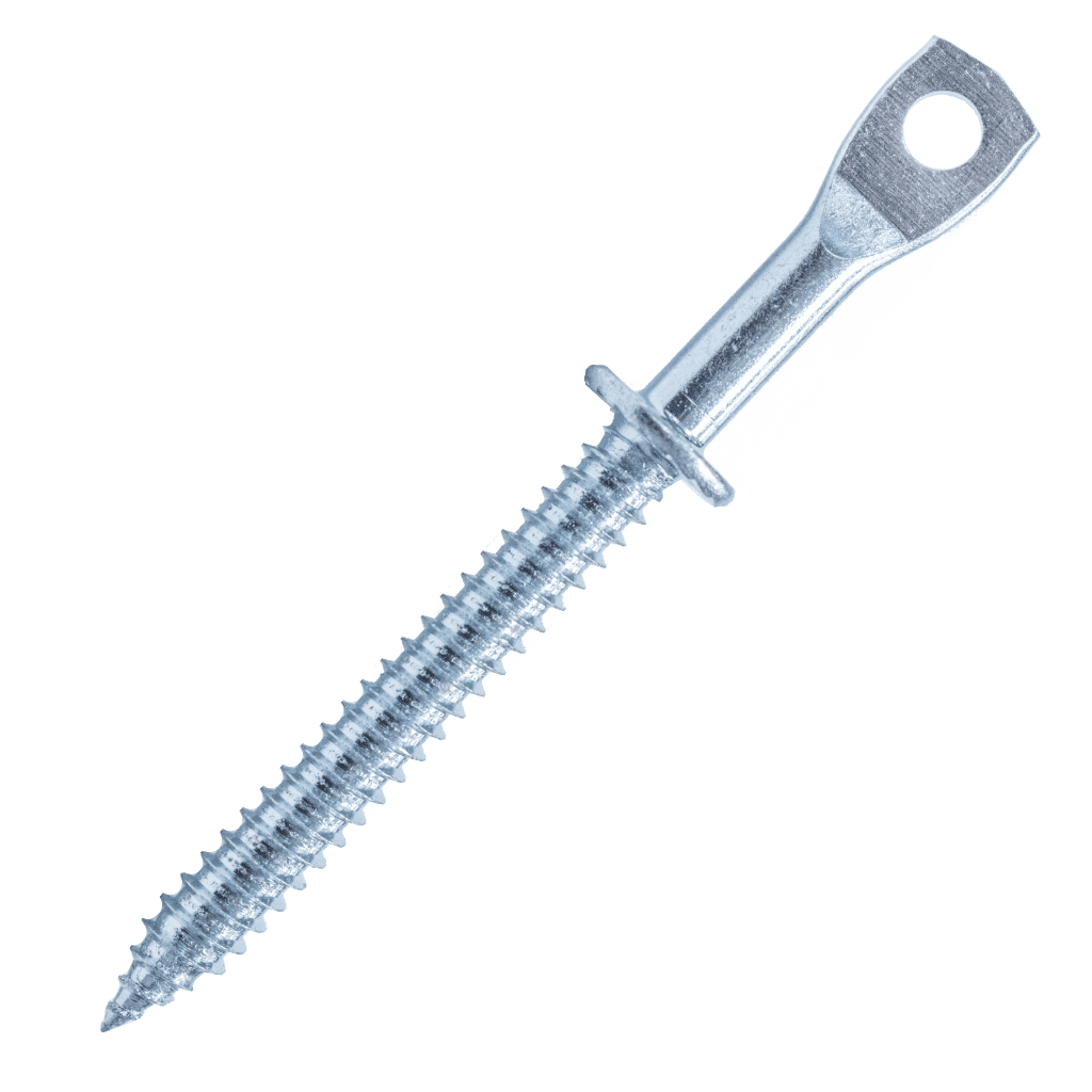3.25" Eye Lag Self tapping Sharp point Screw Zinc (Qty 1000)