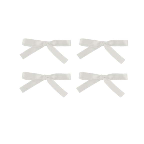 3.25 Inch Satin Ribbon Hair Bows with Alligator Clips, Set of 4 - Classic Mini Bows for Everyday Wear & Special Occasions, Secure Hold, Elegant Design