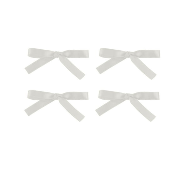 3.25 Inch Satin Ribbon Hair Bows with Alligator Clips, Set of 4