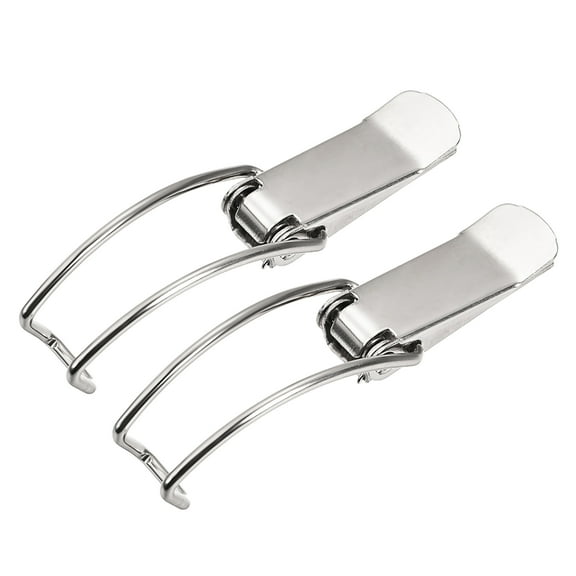 3.25" Iron Spring Loaded Toggle Latch Catch Clamp Clip for Trunk Case Box Chest - 2 Pcs
