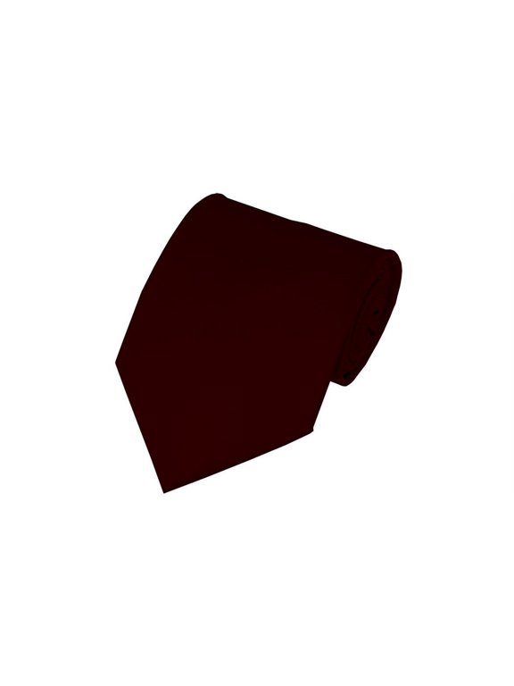 3.25" Non-Shiny Solid Maroon Men's Uniform Tie