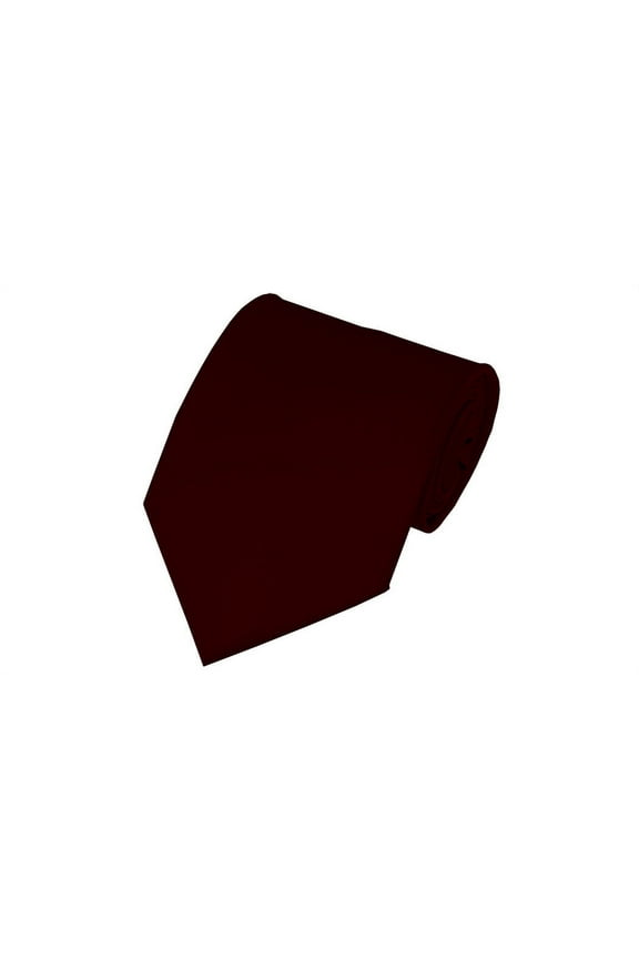 3.25" Non-Shiny Solid Maroon Men's Uniform Tie