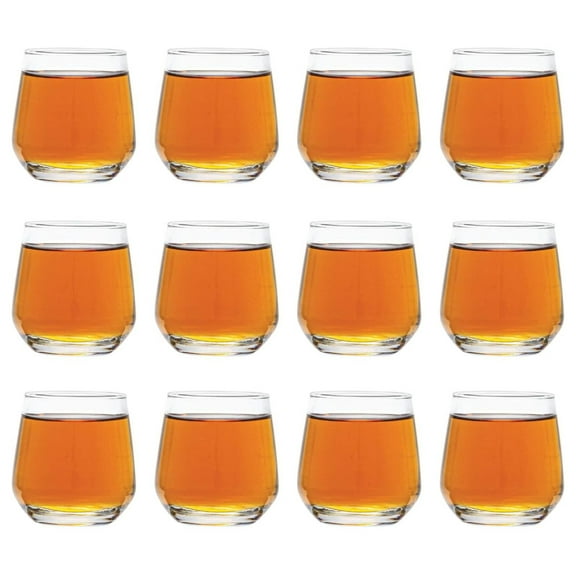 3.25 Ounce Shot Glasses, Set of 12 Small Liquor and Spirit Glasses, Durable Tequila Bar Glasses For Alcohol and Espresso Shots, 12 Piece Shooter Glass Set (LAL)
