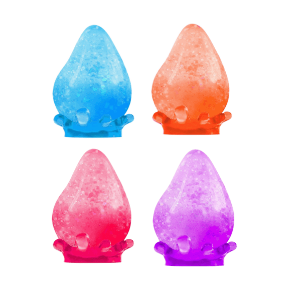 3.25" Soft Dream Squishy Drop Stress Balls ā Flexible Stretchy Squeeze Fidget for Adult Workplace Use, Perfect for Tension Relief & Easter Season Gift Giving ALL-4PC