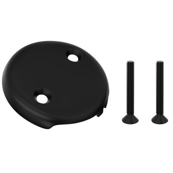 3.25" Tub Overflow Drain Cover Dual Hole with Screws Fits Most Tub Drains