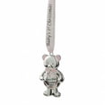 thumbnail image 1 of 3.25 in. Regal Silver and Pink Babys First Christmas 2015 in. Bear Ornament With European Crystals, 1 of 1