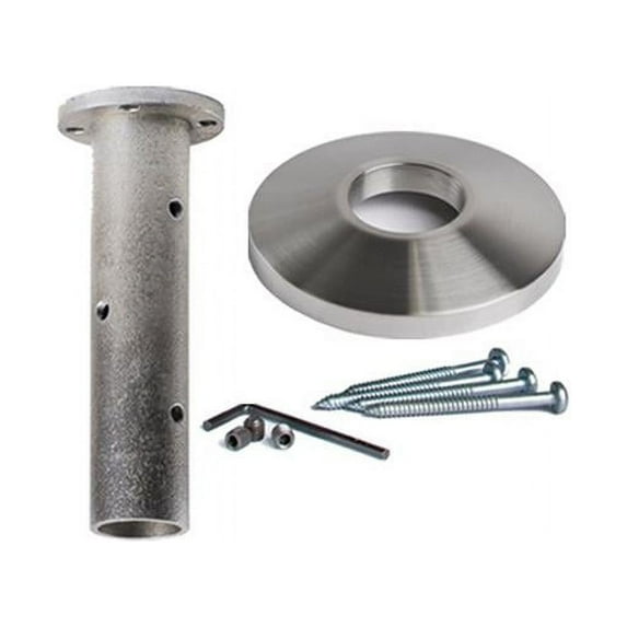 3.25 in. Round Newel Mounting Kit for 1.18 in. Round Stainless Steel Newel Posts