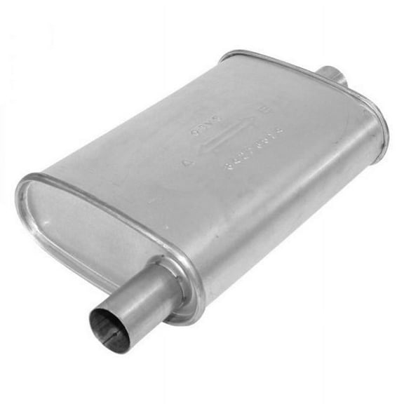 3.25 in. x 7.75 in. Enforcer Series Aluminized Steel Oval Glass Pack Aluminized Exhaust Muffler