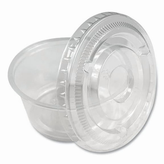 3.25 oz Polypropylene Souffle Portion Cups, Translucent - 2500 Count