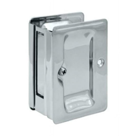 3.25 x 2.25 in. Passage Heavy Duty Adjustable Pocket Lock- Bright Chrome - Solid