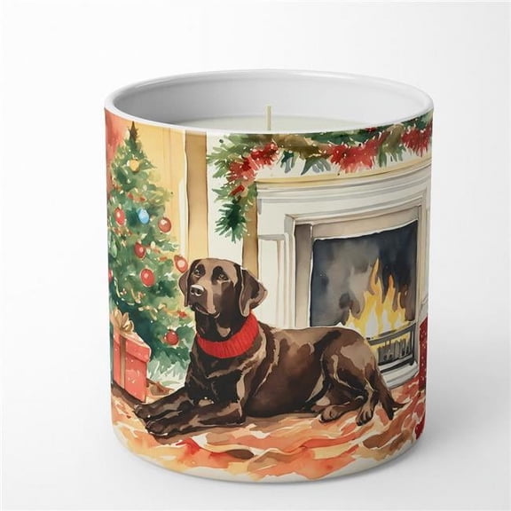 3.25 x 3.75 x 3.25 in. Labrador Retriever Cozy Christmas Decorative Soy Candle