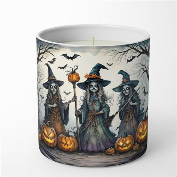 3.25 x 3.75 x 3.25 in. Witches Spooky Halloween Decorative Soy Candle