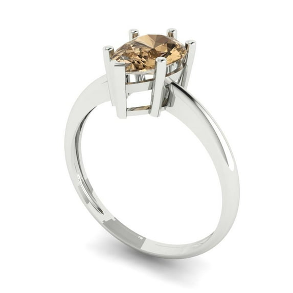 3.25ct Round Cut White Sapphire 14k Pink Rose Gold Engraving Statement Bridal Wedding Three-Stone Designer Ring Size 5.25