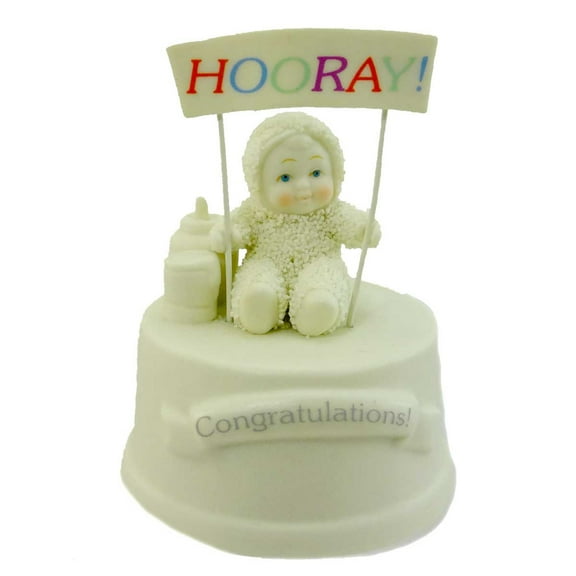 3.25In Congratulations Message Box, Bisque Porcelain, Celebrate Personalize Free 795975