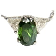 thumbnail image 1 of 3.26CT ENHANCED FANCY COLOR GREEN DIAMOND NECKLACE SIDE TRILLIANTS 14KT, 1 of 7