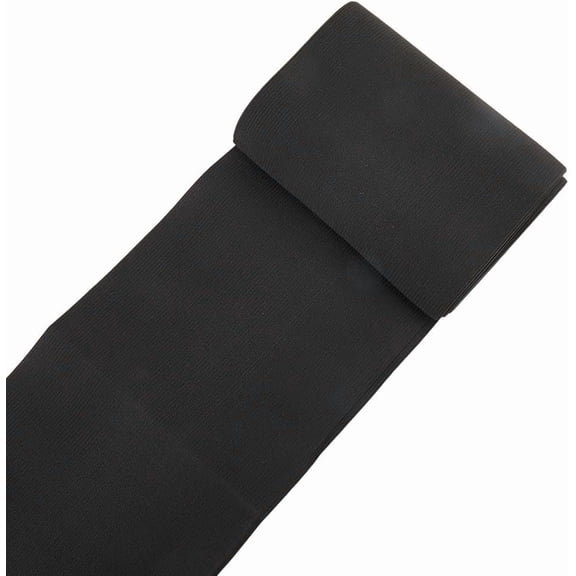 3.28 Yards 5.9 Inch Black Flat Wide Woven Elastic Band Heavy Stretch Sew on High Elasticity Wigs Tape Knit Braid Bands Roll for DIY