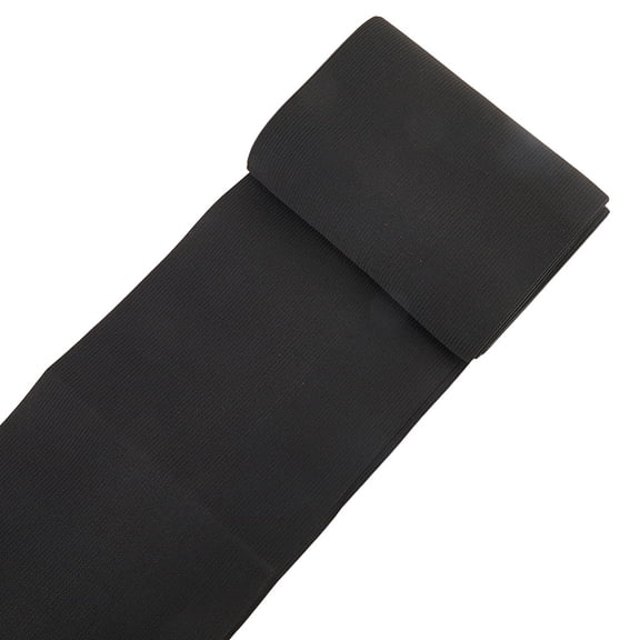 3.28 Yards 5.9 Inch Black Flat Wide Woven Elastic Band Heavy Stretch Sew on High Elasticity Wigs Tape Knit Braid Bands Roll for Sewing Making