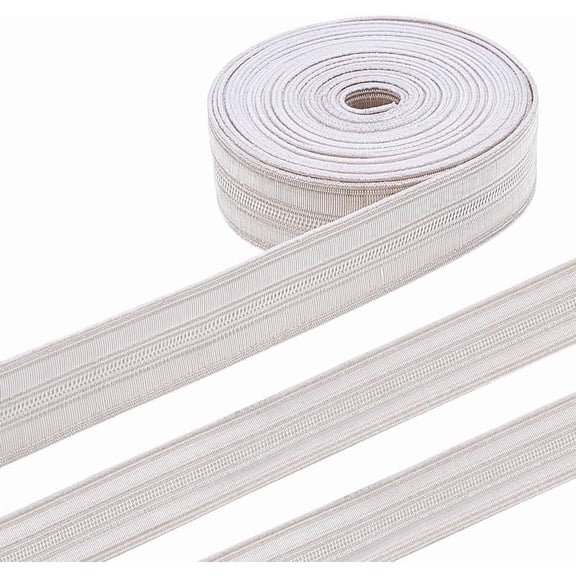 3.28 Yards White Military Bullion Braid Ribbon 5/8 inch Wide Double Stripe Braid Trim Decorative Metallic Woven Ribbon