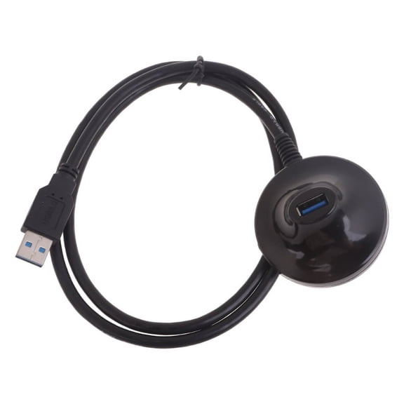 3.28 ft USB 3.0 Extension Cable with Pedestal Male to Female Data Transfer Cord 5Gbps for USB Flash Drive Keyboard Mouse
