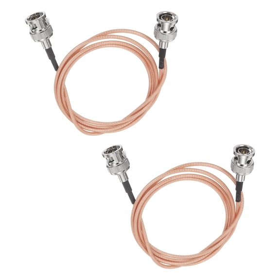 3.28FT 3G-SDI Cable, BNC Male to Male HD-SDI Cable 75 Ohm RG179 Coaxial Video Jumper Video Camera Wire for Camera Surveillance CCTV Monitor Broadcast System, Orange, Pack of 2