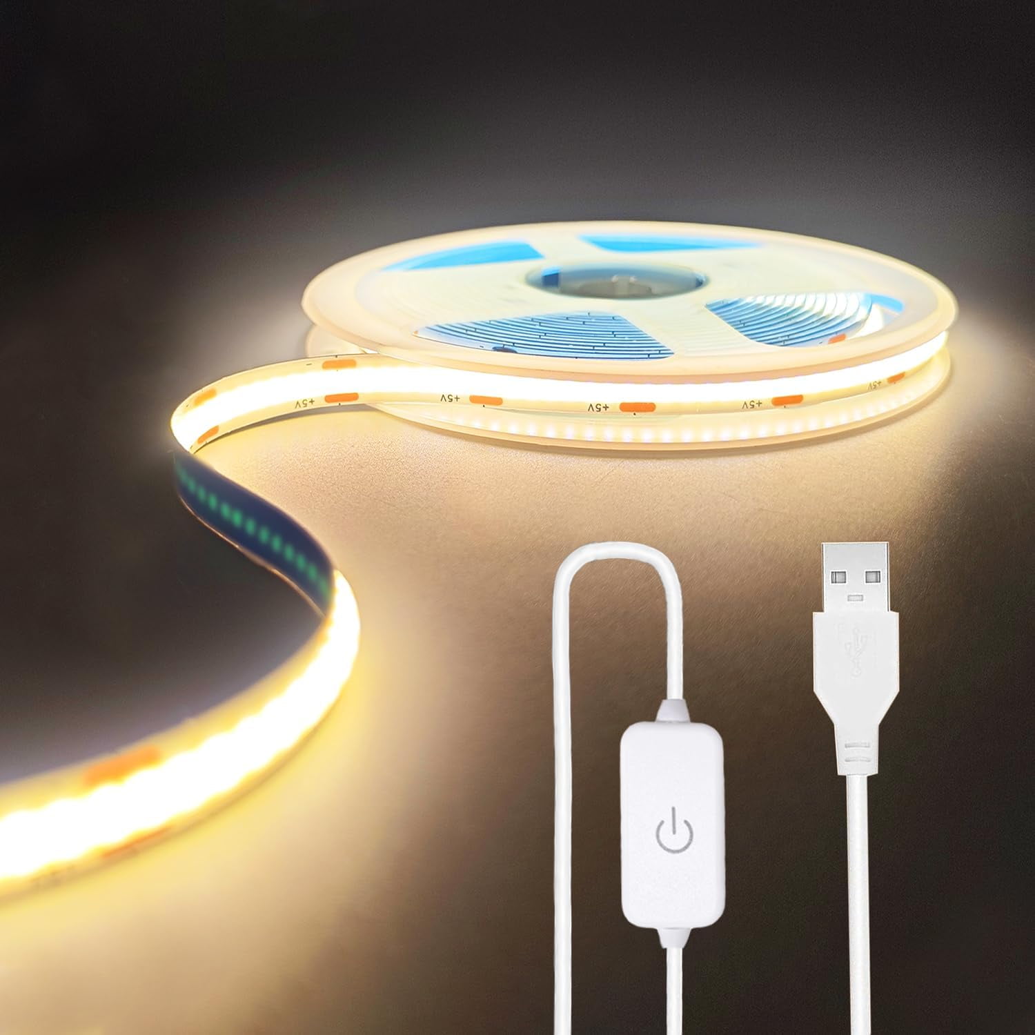 3.28FT Warm LED Strip Lights,LED Strip Lights USB PoweredUSB LED Light