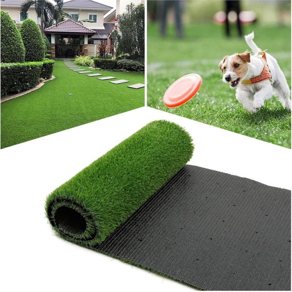 3.28FT x 32.8FT Large Artificial Turf with Drainage Holes - Professional Dog Mat & Outdoor Carpet for Balconies, Gardens & Terraces